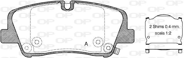 Open parts BPA1687.00 Brake Pad Set, disc brake BPA168700: Buy near me in Poland at 2407.PL - Good price!
