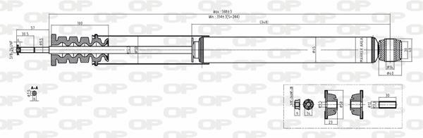 Open parts SAB8155.32 Амортизатор подвески задний газомасляный SAB815532: Отличная цена - Купить в Польше на 2407.PL!