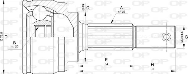 Open parts CVJ5752.10 Wspólny zestaw CVJ575210: Dobra cena w Polsce na 2407.PL - Kup Teraz!