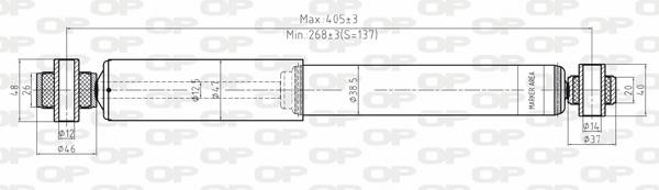 Open parts SAB8004.32 Амортизатор подвески задний газомасляный SAB800432: Отличная цена - Купить в Польше на 2407.PL!