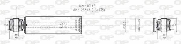 Open parts SAB8159.32 Амортизатор підвіскі задній газомасляний SAB815932: Приваблива ціна - Купити у Польщі на 2407.PL!