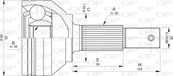 Open parts CVJ5754.10 Шарнирный комплект CVJ575410: Отличная цена - Купить в Польше на 2407.PL!