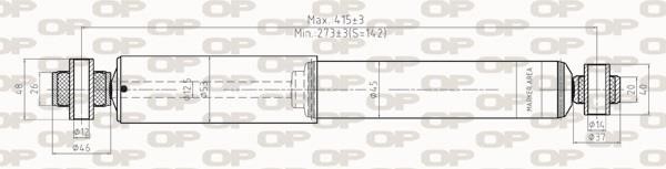 Open parts SAB8262.32 Амортизатор підвіскі задній газомасляний SAB826232: Приваблива ціна - Купити у Польщі на 2407.PL!