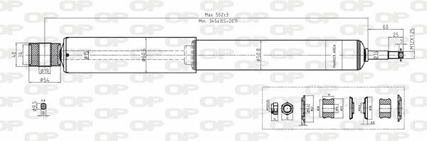 Open parts SAB8178.32 Rear oil and gas suspension shock absorber SAB817832: Buy near me in Poland at 2407.PL - Good price!