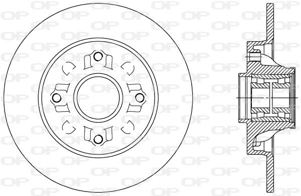 Open parts BDR2388.30 Rear brake disc, non-ventilated BDR238830: Buy near me at 2407.PL in Poland at an Affordable price!