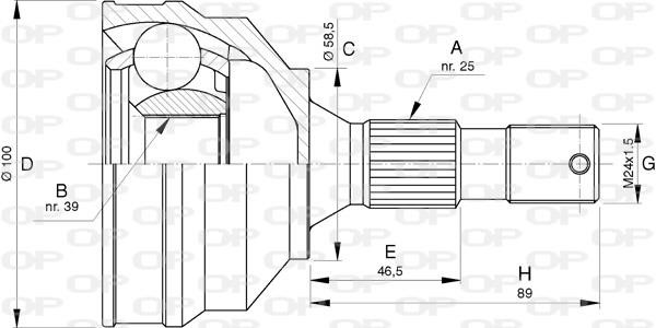 Open parts CVJ5747.10 Joint Kit, drive shaft CVJ574710: Buy near me in Poland at 2407.PL - Good price!