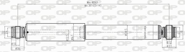 Open parts SAB8247.32 Амортизатор подвески задний газомасляный SAB824732: Отличная цена - Купить в Польше на 2407.PL!