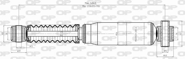 Open parts SAB8355.32 Амортизатор підвіскі задній газомасляний SAB835532: Приваблива ціна - Купити у Польщі на 2407.PL!