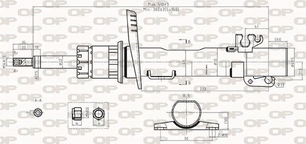 Open parts SAB8519.31 Амортизатор подвески передний газомасляный SAB851931: Купить в Польше - Отличная цена на 2407.PL!