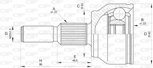 Open parts CVJ5812.10 ШРУС CVJ581210: Отличная цена - Купить в Польше на 2407.PL!