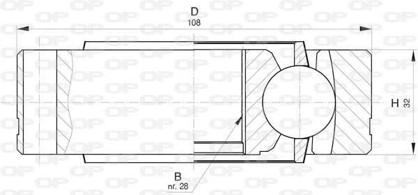 Open parts CVJ5819.20 Joint kit, drive shaft CVJ581920: Buy near me in Poland at 2407.PL - Good price!