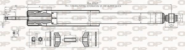 Open parts SAB8419.32 Амортизатор подвески задний газомасляный SAB841932: Отличная цена - Купить в Польше на 2407.PL!