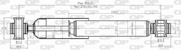 Open parts SAB8533.32 Амортизатор підвіскі задній газомасляний SAB853332: Приваблива ціна - Купити у Польщі на 2407.PL!