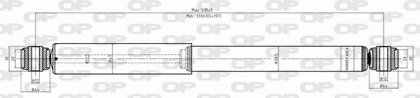 Open parts SAB8341.32 Gasöl-Federdämpfer hinten SAB834132: Kaufen Sie zu einem guten Preis in Polen bei 2407.PL!