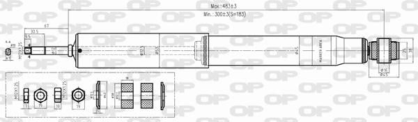 Open parts SAB8399.32 Амортизатор подвески задний газомасляный SAB839932: Отличная цена - Купить в Польше на 2407.PL!