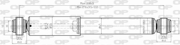 Open parts SAB8363.32 Амортизатор подвески задний газомасляный SAB836332: Отличная цена - Купить в Польше на 2407.PL!