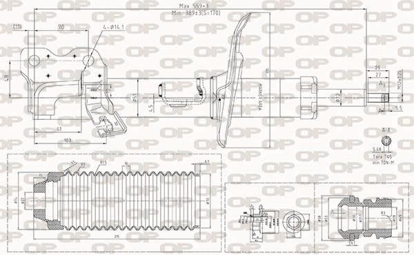 Open parts SAB8446.31 Амортизатор подвески передний правый газомасляный SAB844631: Отличная цена - Купить в Польше на 2407.PL!