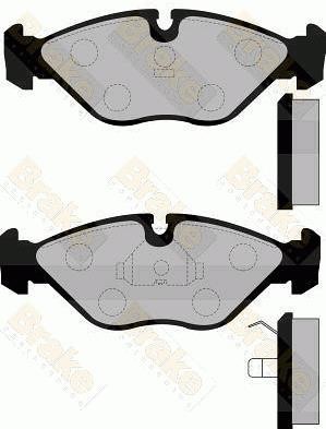 Brake engineering PA818 Тормозные колодки дисковые, комплект PA818: Отличная цена - Купить в Польше на 2407.PL!