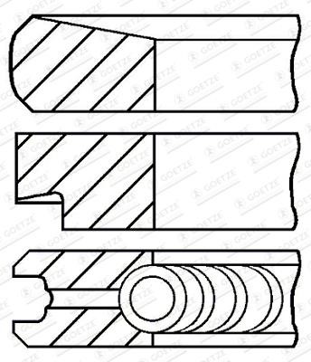 Goetze 08-207311-10 Zestaw pierscieni tloka, 1,00mm 0820731110: Dobra cena w Polsce na 2407.PL - Kup Teraz!