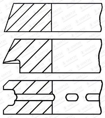 Goetze 08-990700-00 Zestaw pierscieni tloka 0899070000: Dobra cena w Polsce na 2407.PL - Kup Teraz!