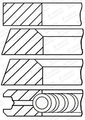 Goetze 08-348300-00 Kolbenringe auf 1 Zylinder, Satz, Standard 0834830000: Kaufen Sie zu einem guten Preis in Polen bei 2407.PL!