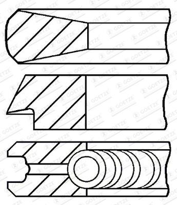 Goetze 08-176411-30 Zestaw pierscieni tloka, 1,00mm 0817641130: Atrakcyjna cena w Polsce na 2407.PL - Zamów teraz!