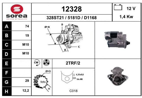 EAI 12328 Starter 12328: Buy near me in Poland at 2407.PL - Good price!