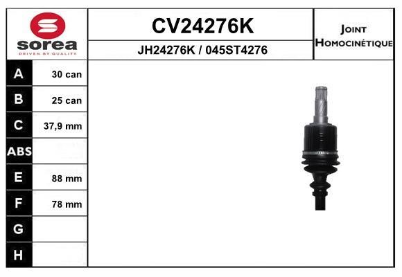 EAI CV24276K Joint Kit, drive shaft CV24276K: Buy near me in Poland at 2407.PL - Good price!