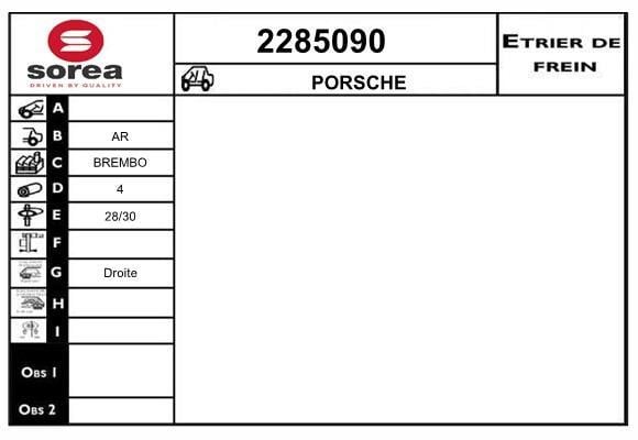 EAI 2285090 Brake caliper 2285090: Buy near me in Poland at 2407.PL - Good price!