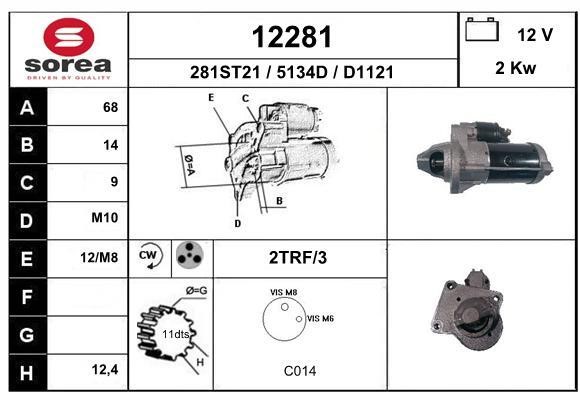 EAI 12281 Starter 12281: Buy near me in Poland at 2407.PL - Good price!