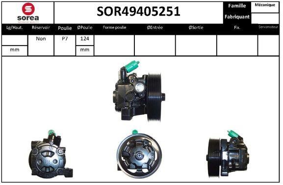 EAI SOR49405251 Насос гідропідсилювача керма SOR49405251: Приваблива ціна - Купити у Польщі на 2407.PL!
