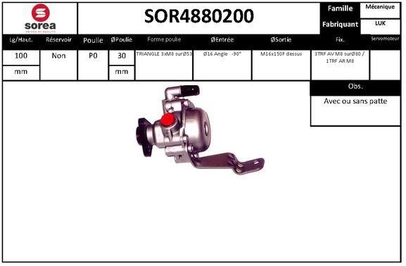EAI SOR4880200 Насос гидроусилителя руля SOR4880200: Отличная цена - Купить в Польше на 2407.PL!
