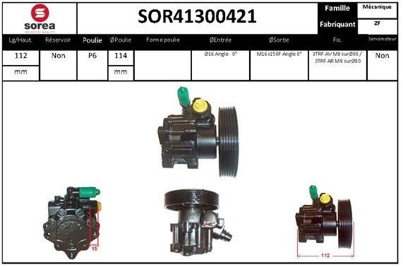 EAI SOR41300421 Hydraulic Pump, steering system SOR41300421: Buy near me in Poland at 2407.PL - Good price!
