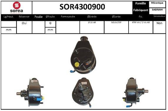 EAI SOR4300900 Hydraulic Pump, steering system SOR4300900: Buy near me in Poland at 2407.PL - Good price!