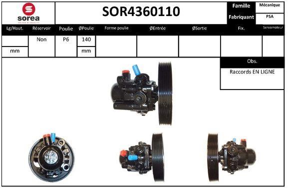 EAI SOR4360110 Pompa hydrauliczna, układ kierowniczy SOR4360110: Dobra cena w Polsce na 2407.PL - Kup Teraz!