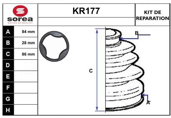 EAI KR177 Пыльник приводного вала, комплект KR177: Отличная цена - Купить в Польше на 2407.PL!