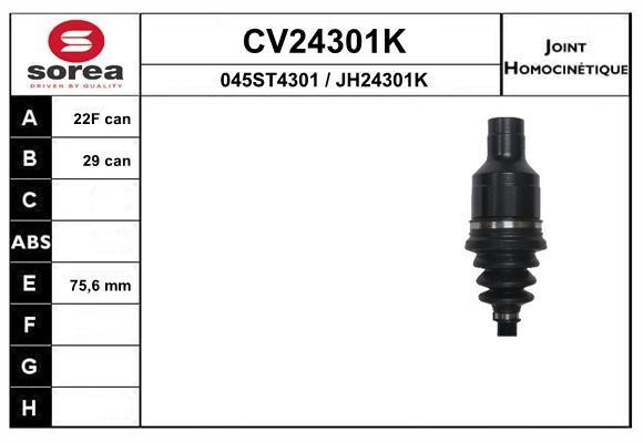 EAI CV24301K Przegub homokinetyczny CV24301K: Dobra cena w Polsce na 2407.PL - Kup Teraz!