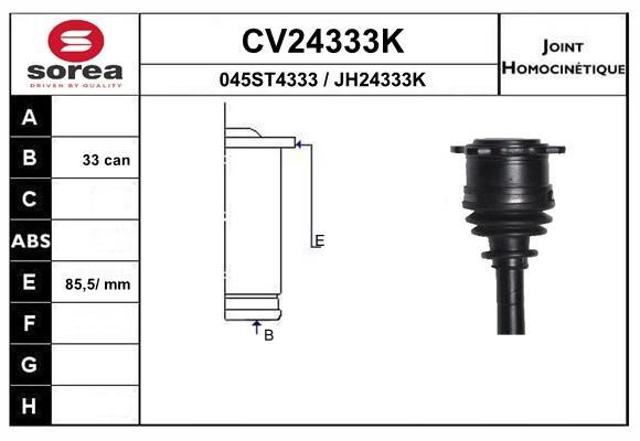 EAI CV24333K Joint kit, drive shaft CV24333K: Buy near me in Poland at 2407.PL - Good price!