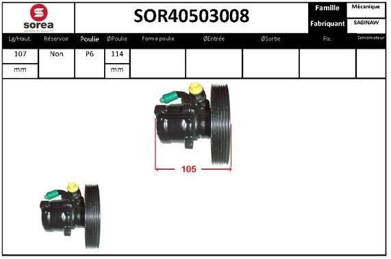 EAI SOR40503008 Hydraulic Pump, steering system SOR40503008: Buy near me in Poland at 2407.PL - Good price!