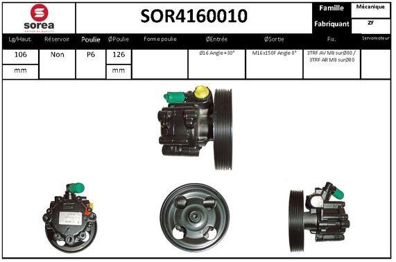 EAI SOR4160010 Hydraulic Pump, steering system SOR4160010: Buy near me in Poland at 2407.PL - Good price!