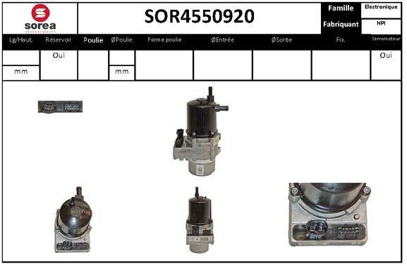 EAI SOR4550920 Hydraulic Pump, steering system SOR4550920: Buy near me in Poland at 2407.PL - Good price!