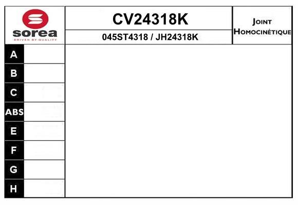 EAI CV24318K Przegub homokinetyczny CV24318K: Dobra cena w Polsce na 2407.PL - Kup Teraz!