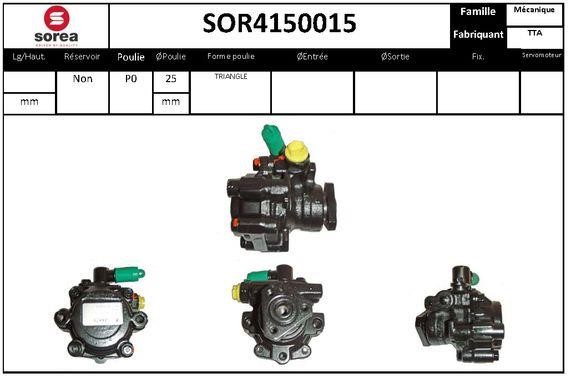 EAI SOR4150015 Pompa hydrauliczna, układ kierowniczy SOR4150015: Dobra cena w Polsce na 2407.PL - Kup Teraz!