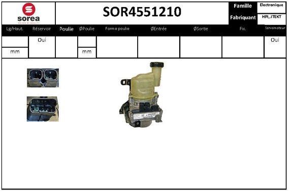 EAI SOR4551210 Pompa hydrauliczna, układ kierowniczy SOR4551210: Dobra cena w Polsce na 2407.PL - Kup Teraz!