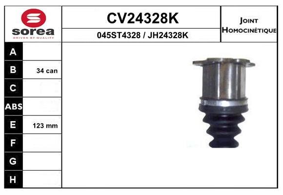 EAI CV24328K Joint kit, drive shaft CV24328K: Buy near me in Poland at 2407.PL - Good price!
