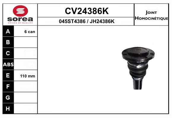 EAI CV24386K Joint kit, drive shaft CV24386K: Buy near me in Poland at 2407.PL - Good price!