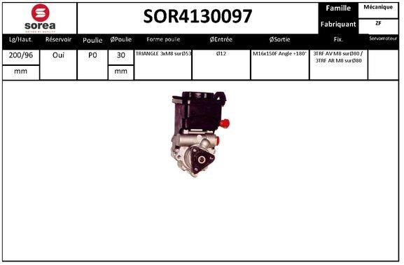 EAI SOR4130097 Pompa hydrauliczna, układ kierowniczy SOR4130097: Dobra cena w Polsce na 2407.PL - Kup Teraz!
