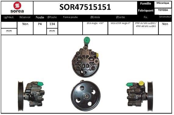 EAI SOR47515151 Pompa hydrauliczna, układ kierowniczy SOR47515151: Dobra cena w Polsce na 2407.PL - Kup Teraz!