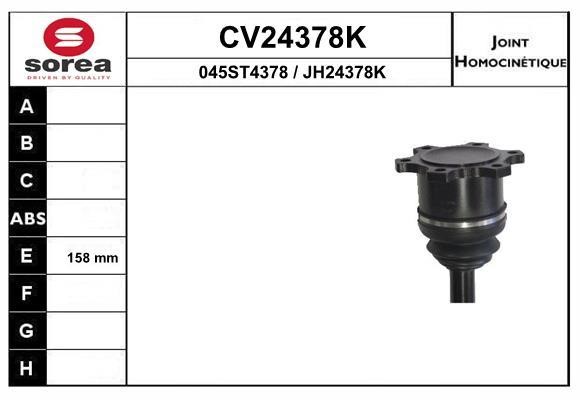 EAI CV24378K Joint kit, drive shaft CV24378K: Buy near me in Poland at 2407.PL - Good price!