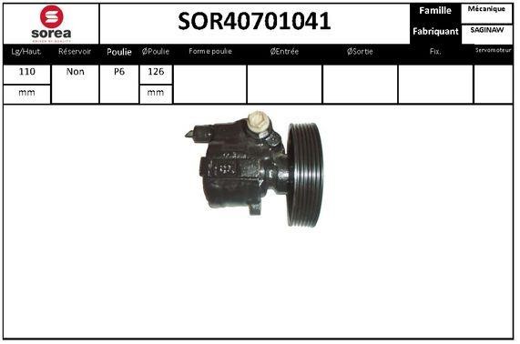 EAI SOR40701041 Hydraulic Pump, steering system SOR40701041: Buy near me in Poland at 2407.PL - Good price!